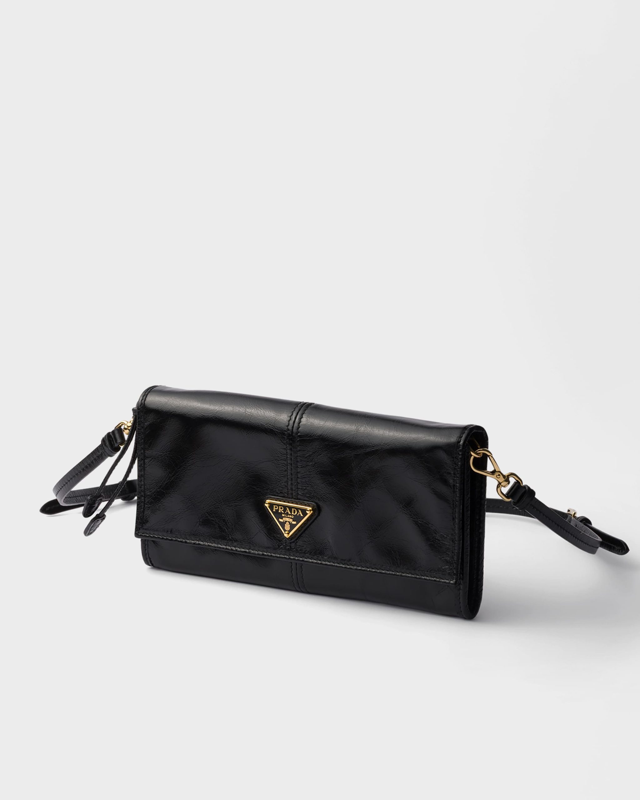 Prada Leather wallet with shoulder strap - Image 5